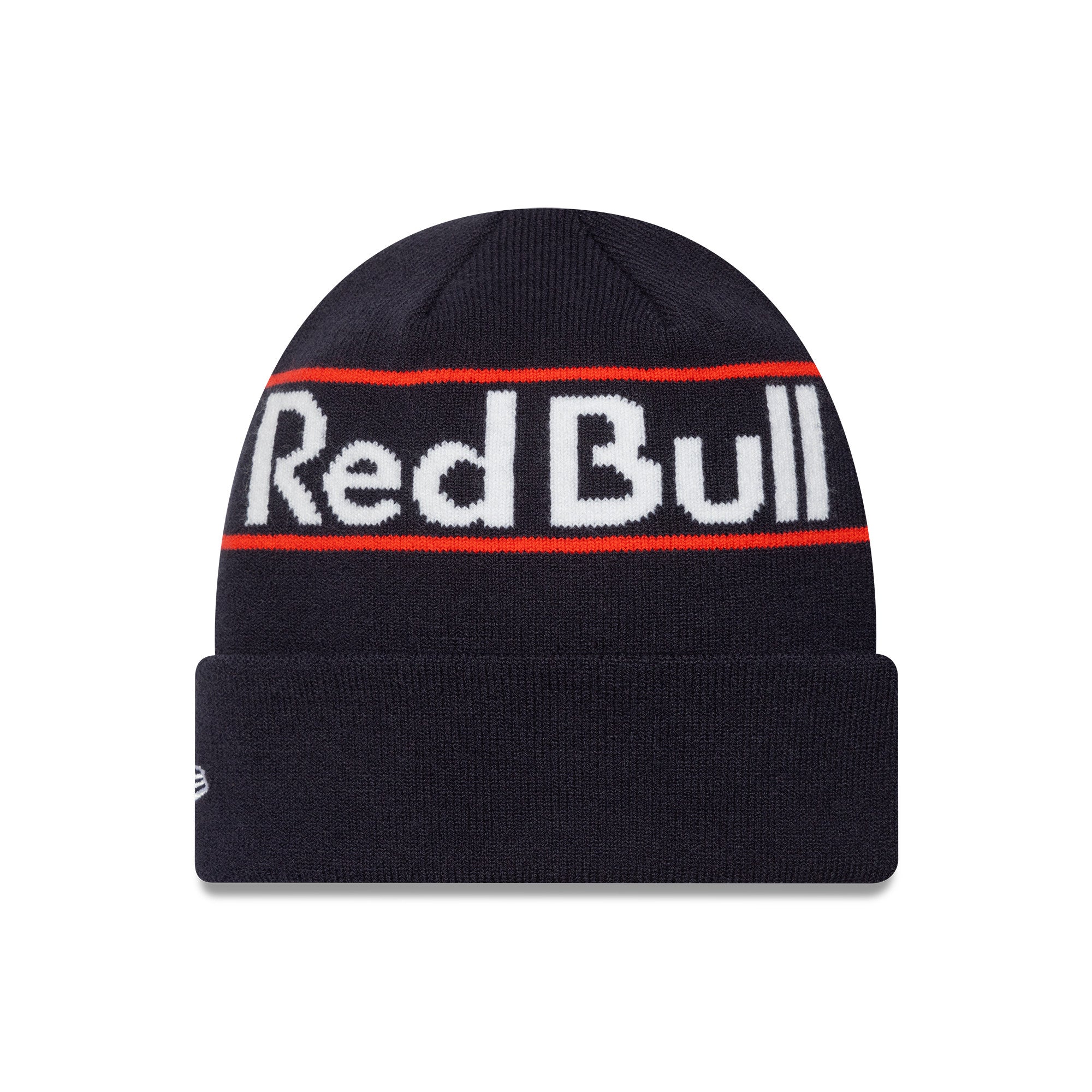 Red Bull Racing F1 Team 2025 Word Mark Cuff Knit Adults - Night Sky/White