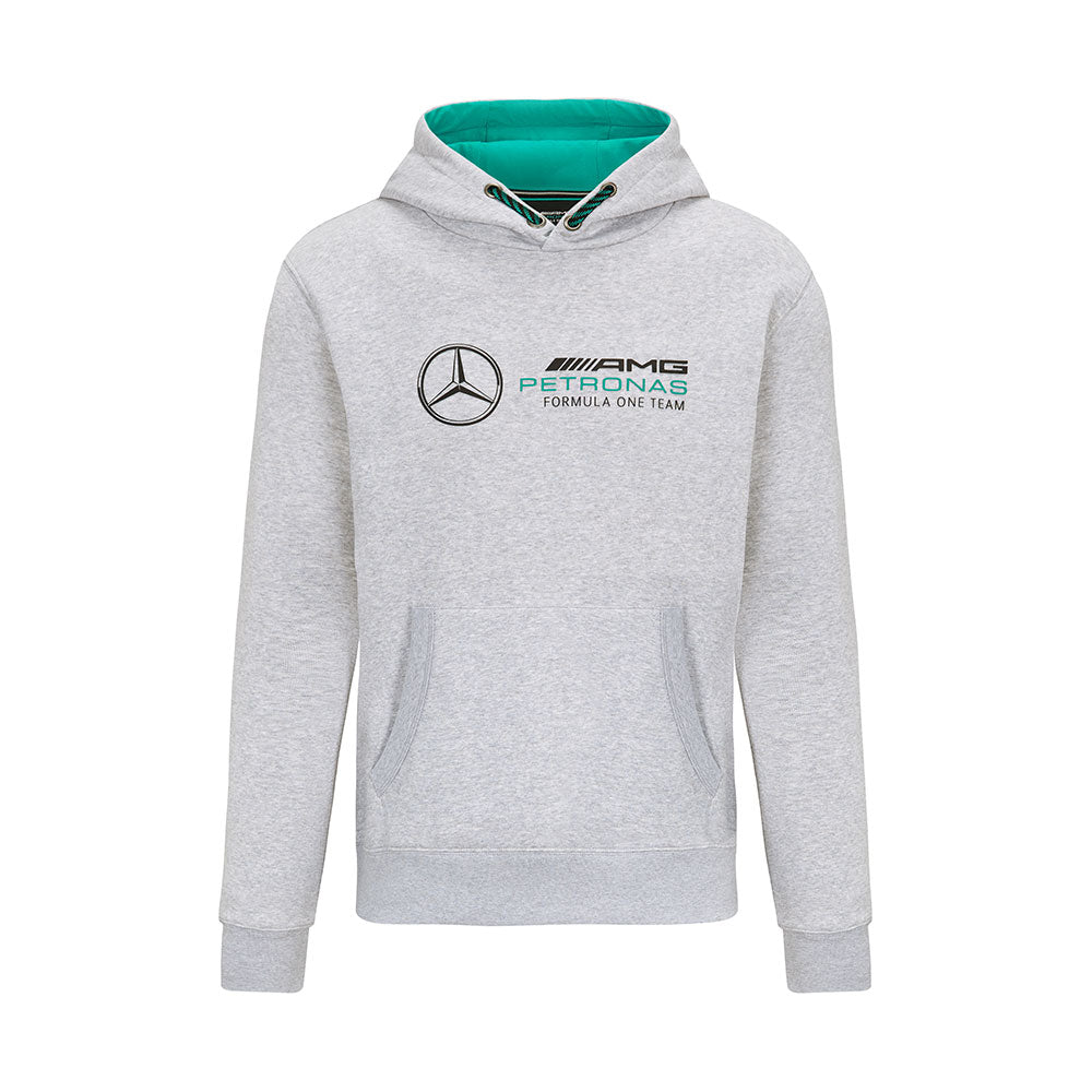 Mercedes AMG Petronas Mens Logo Hooded Sweat