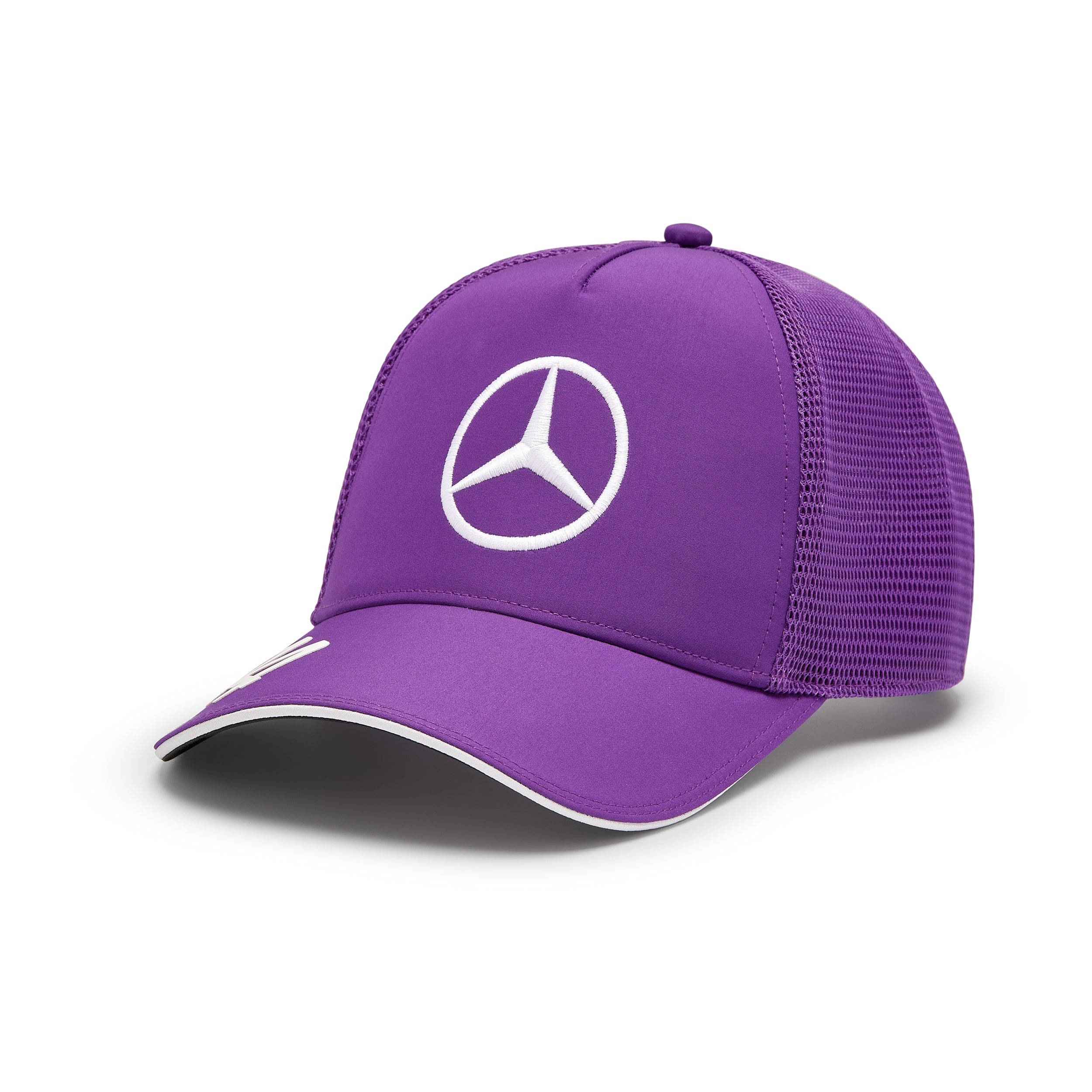 Mercedes AMG Petronas F1 Team 2024 Lewis Hamilton Trucker Cap Unisex - Purple