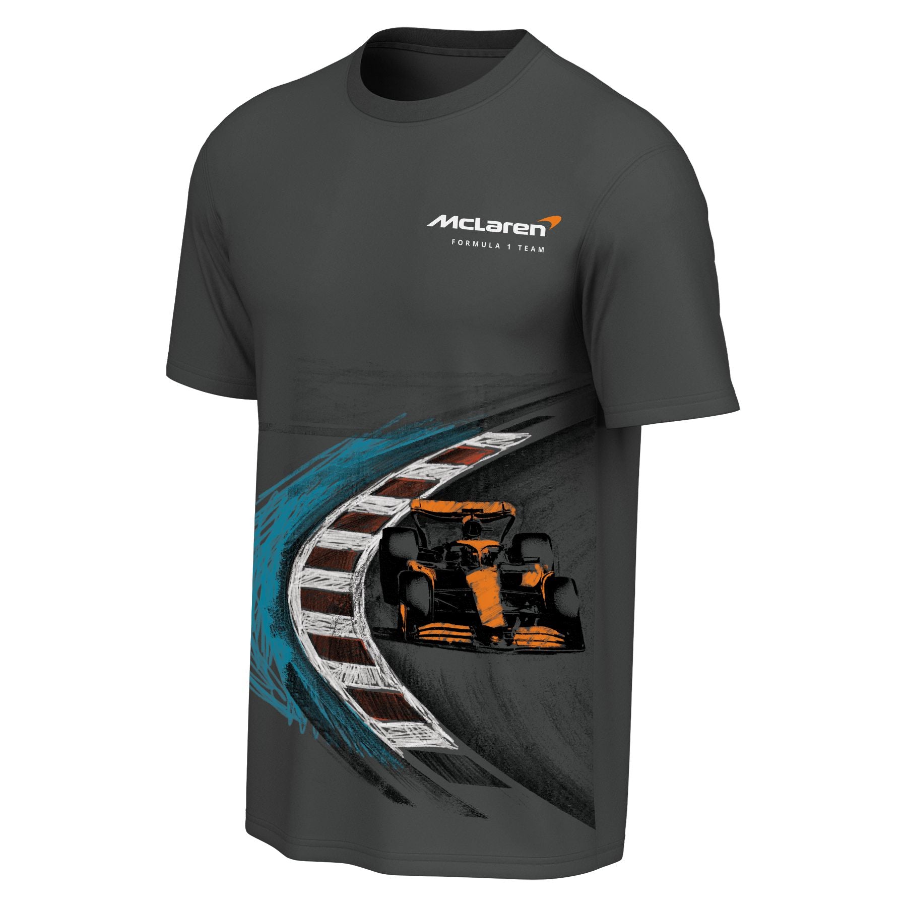 McLaren Racing F1 On The Track Short Sleeve Tee Mens - Charcoal