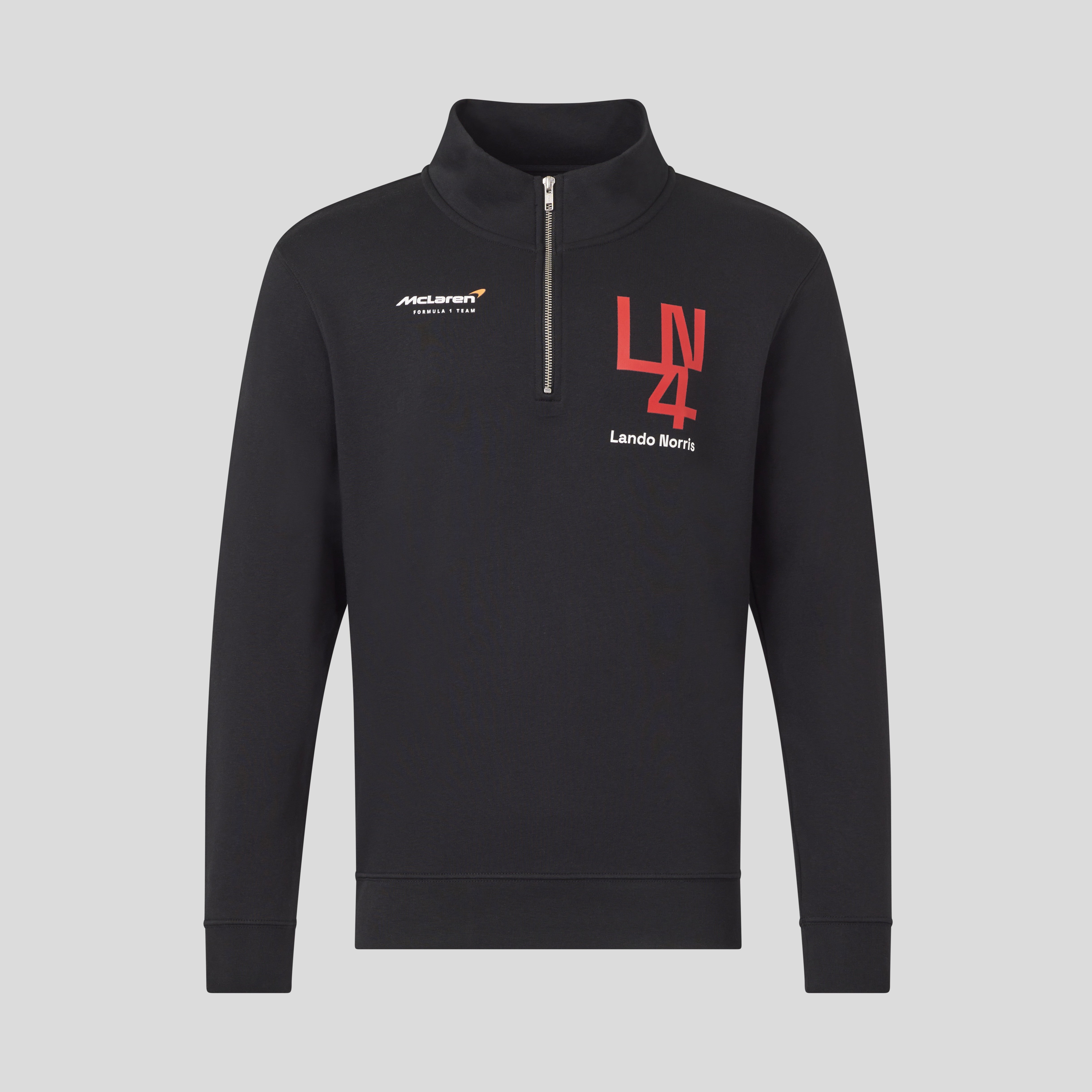 McLaren Racing F1 Lando Quarter Zip Midlayer Unisex - Black