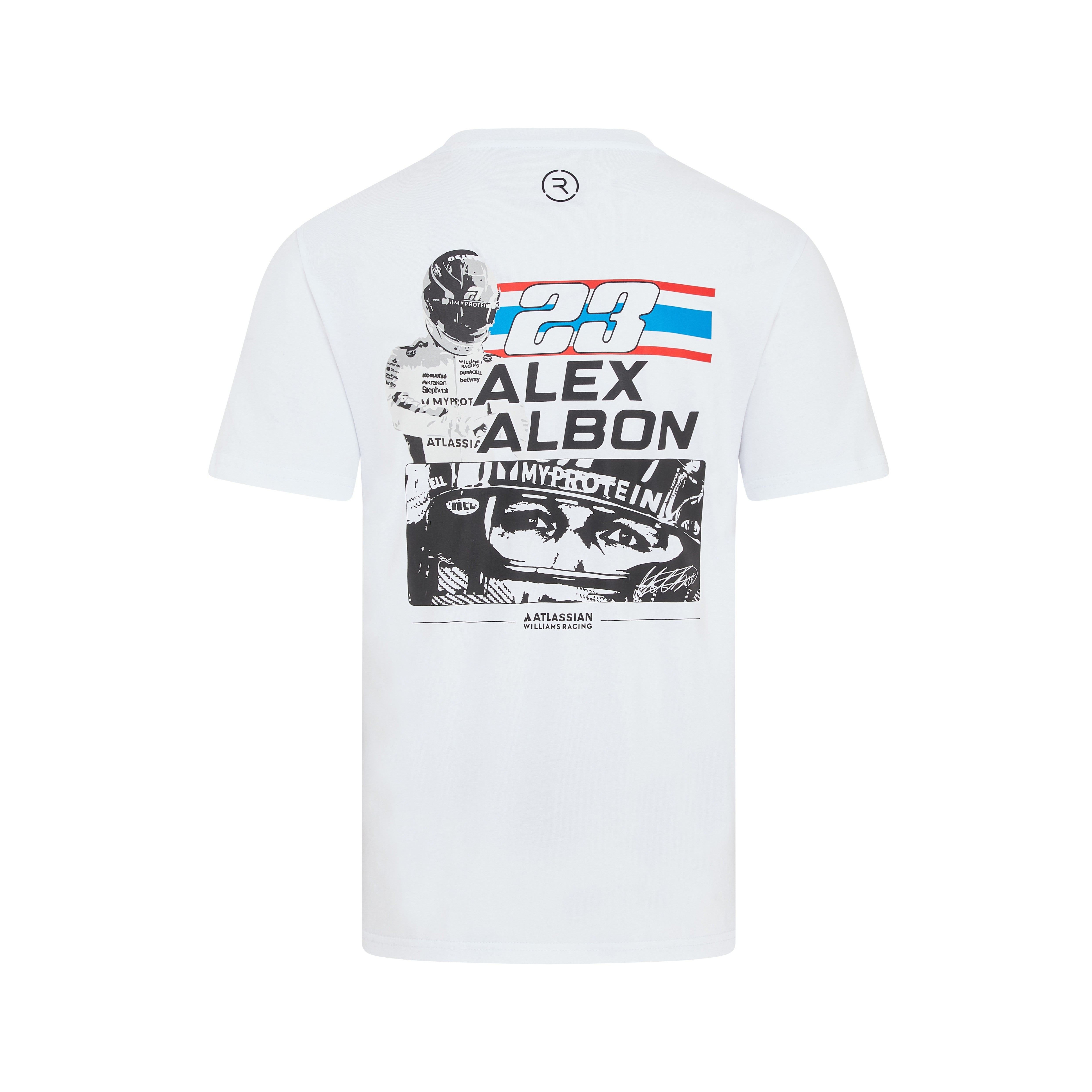 Williams Racing X Reflo Alex Albon Short Sleeve Tee Unisex - White