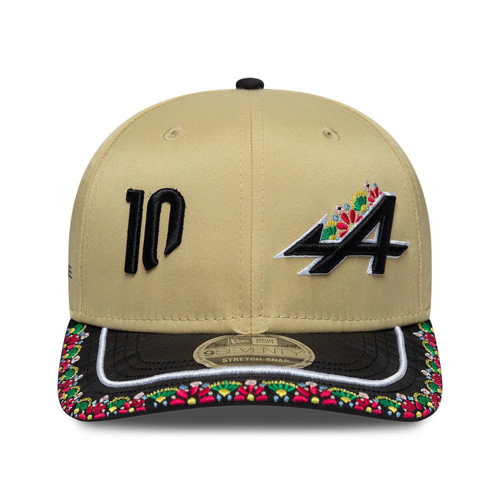 Alpine F1 Team 2026 Special Edition Pierre Gasly Latin America 9Seventy Cap Stretch Snap Adults - Gold/Black