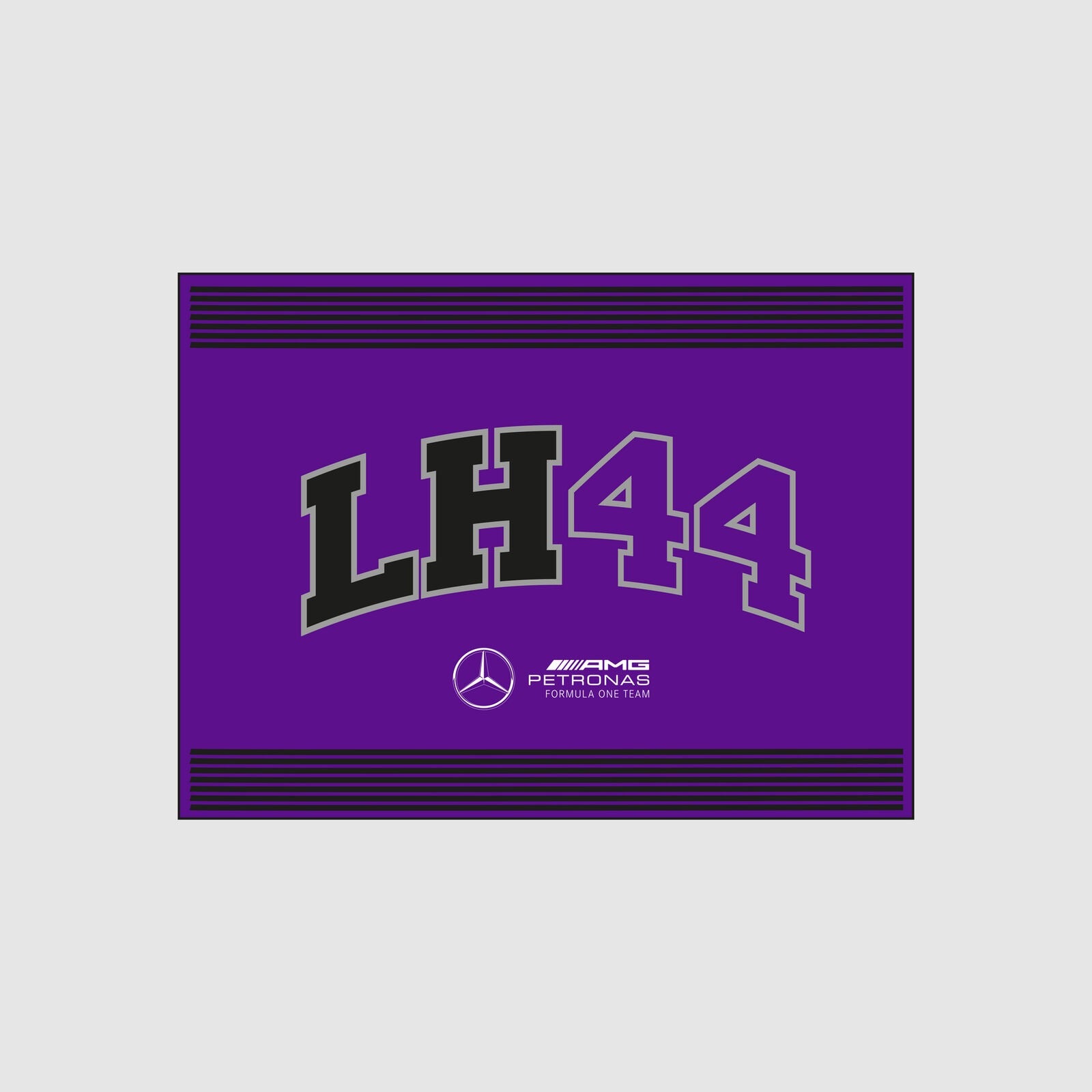Mercedes AMG Petronas F1 Lewis Hamilton 90X120 Flag Without Pole - Purple