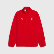 Scuderia Ferrari F1 Quarter Zip Mens - Rosso Corsa
