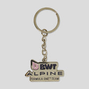 Alpine Logo Keyring Unisex - Gunmental Silver