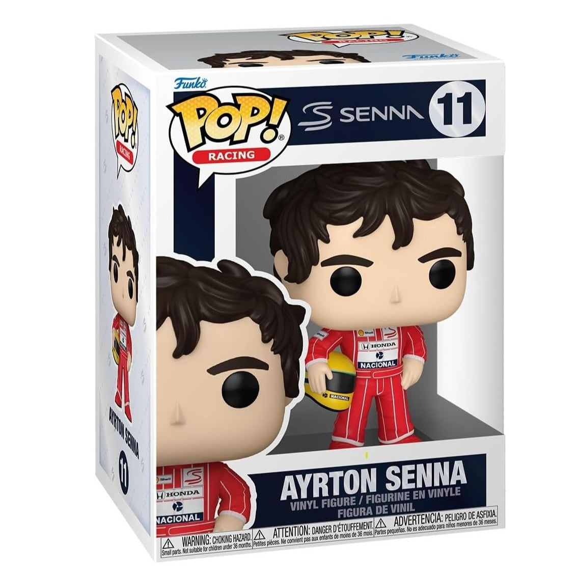 Funko Pop! #11 McLaren F1 Team Ayrton Senna Mini Figure Adults - Red