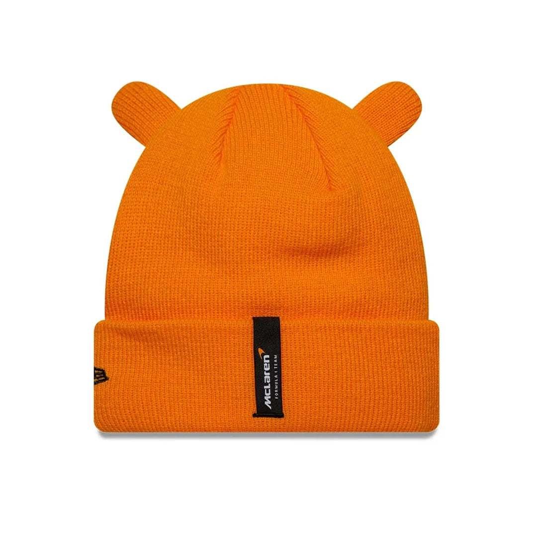 McLaren Racing F1 Ears Cuff Beanie Kids - Papaya