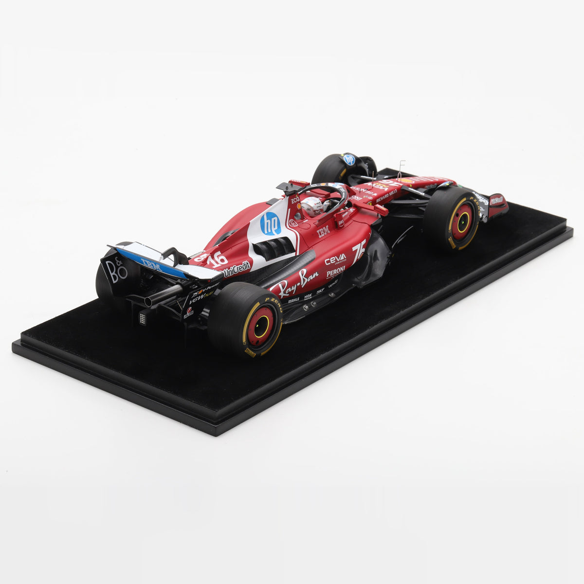 Looksmart Scuderia Ferrari SF-25 Charles Leclerc 2025 Monaco GP 2nd Place F1 Car Adults - Rosso Corsa - 1:18 Scale