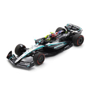 Mercedes AMG Petronas W15 NO.44 Lewis Hamilton 2024 British GP Winner With Flag-Black-1:43 Scale
