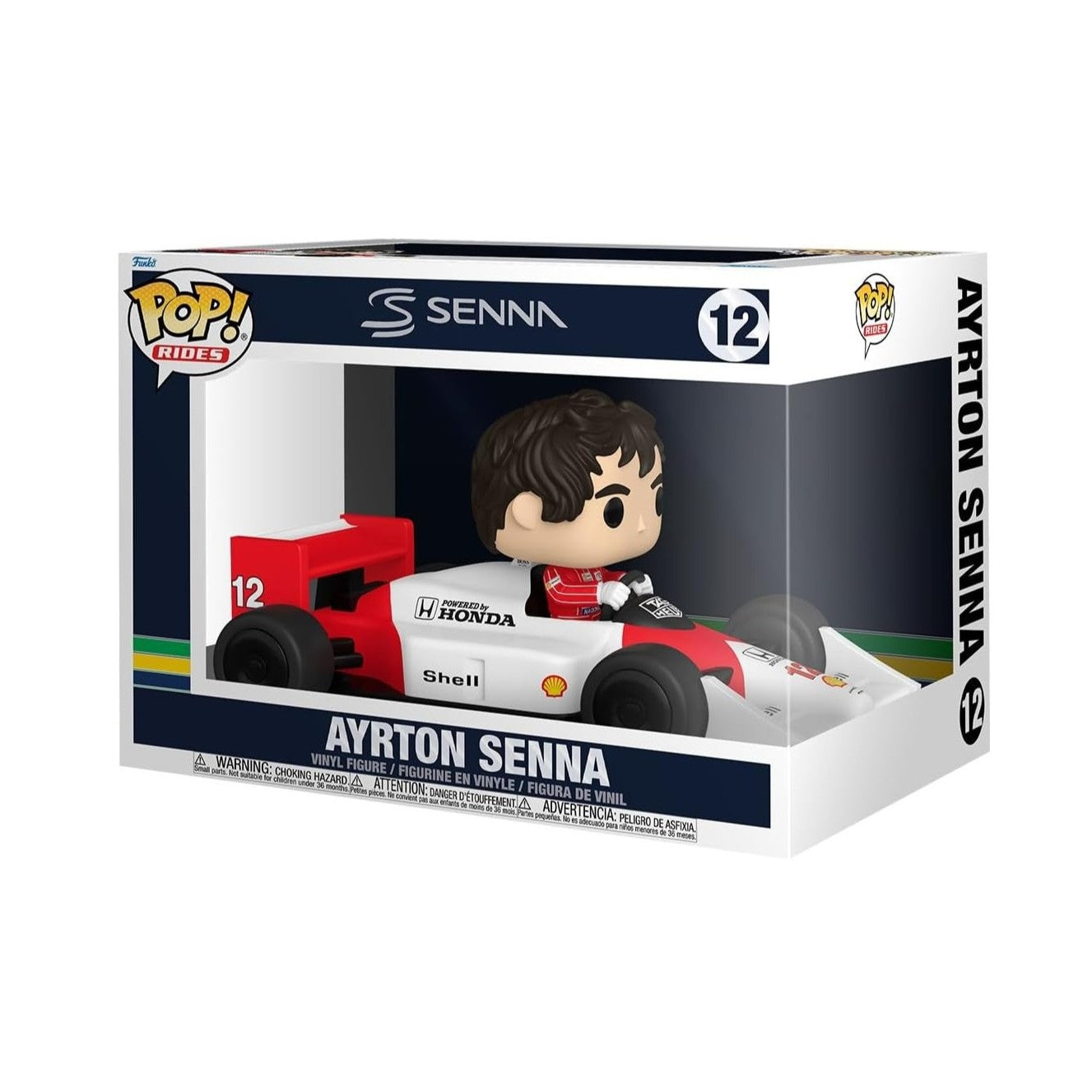 Funko Pop! #12 McLaren F1 Team Ayrton Senna Formula 1 Car Mini Figure Adults - Red