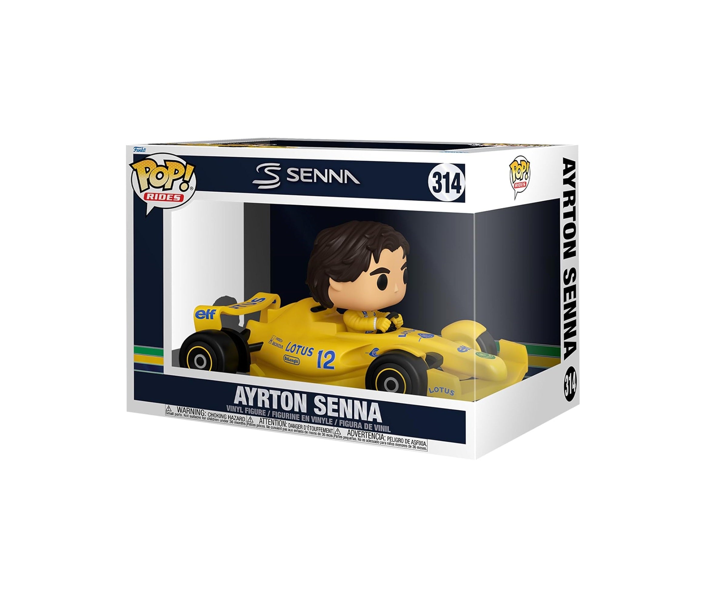 Funko Pop! #314 Team Lotus Ayrton Senna Formula 1 Car Mini Figure Adults - Yellow