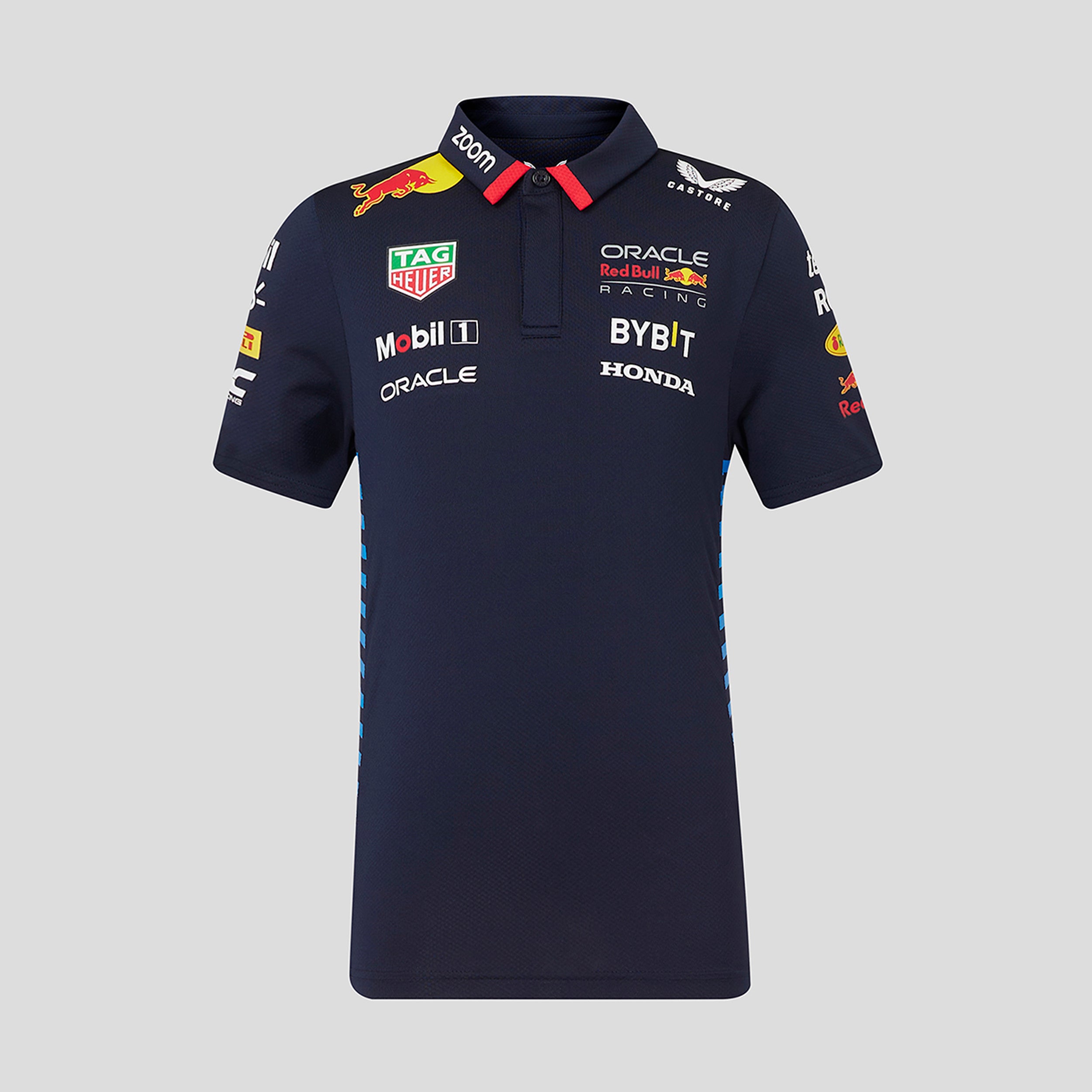 Red Bull Racing F1 Team 2024 Short Sleeve Polo Shirt Kids - Night Sky