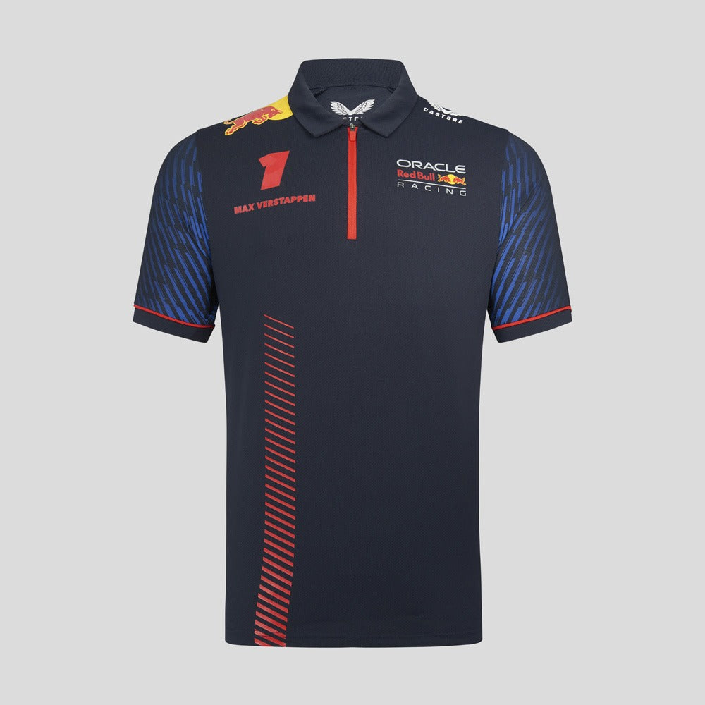 Red Bull Racing F1 2023 Team Driver Max Verstappen Polo Mens - Night Sky